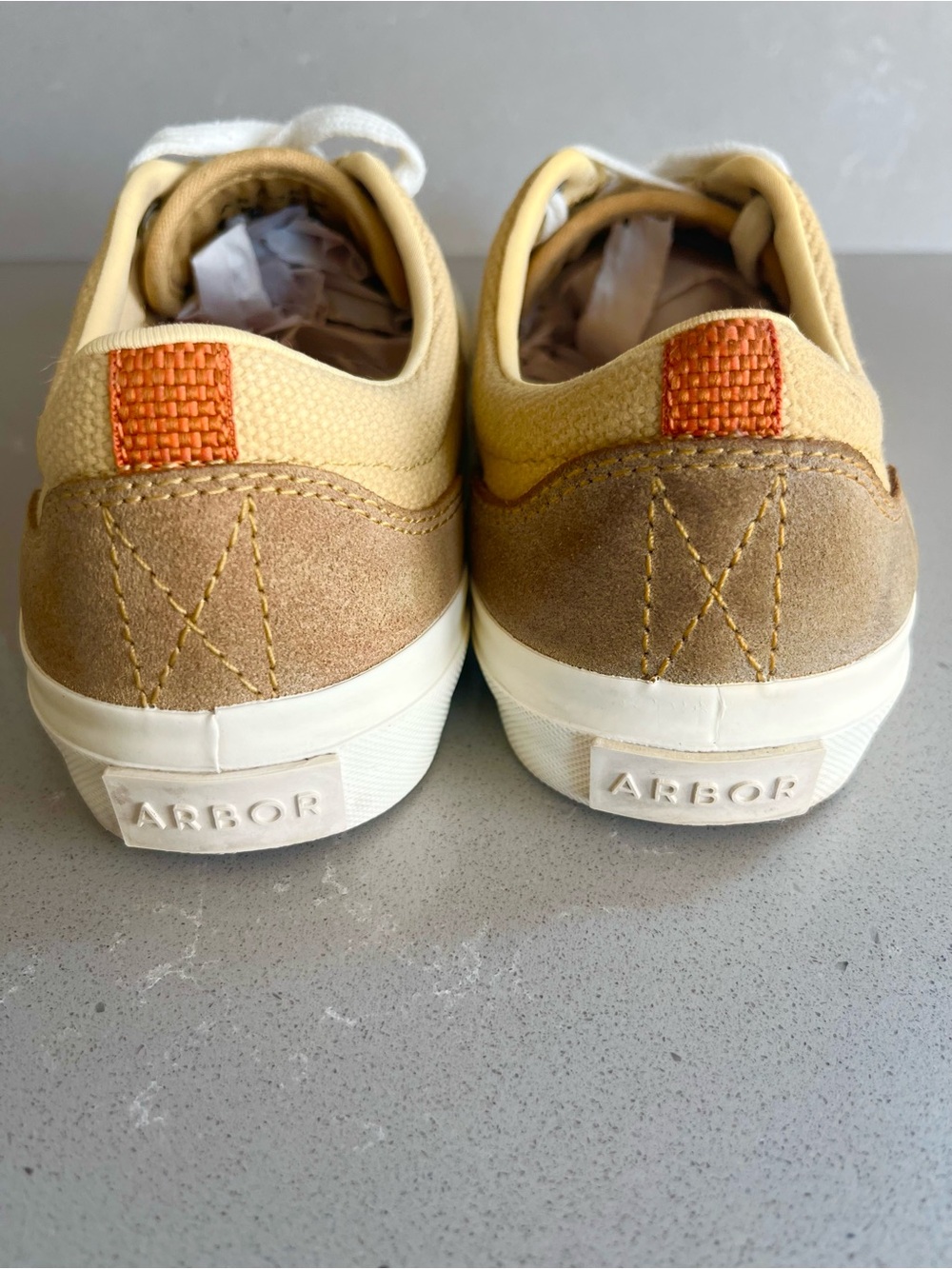Arbor Legacy Yellow Lace Up Canvas Sneakers Shoes Women’s Size 6.5 - Picture 7 of 12